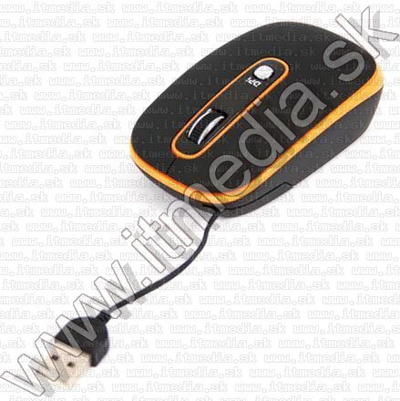 Image of Omega Optical Mouse for Notebooks USB (OM 262) *Black+Orange* (IT11293)
